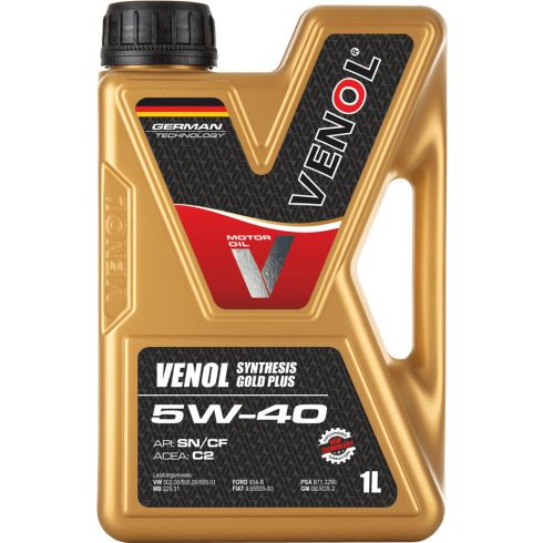 VENOL SYNTHESIS GOLD PLUS SN CF 5W40 C2 1L motorolaj