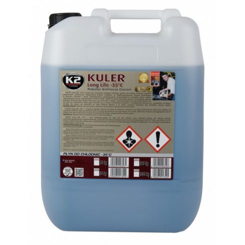 K2 KULER -35°C BLUE G11 univerzális fagyálló hűtőfolyadék 20kg W406N