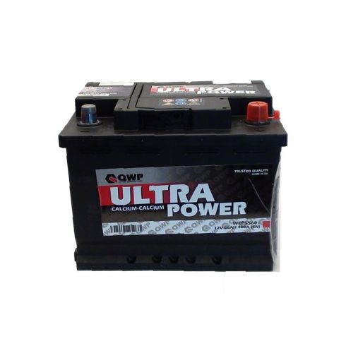 QWP Ultra Power WEP5560 12V 56Ah 480A Jobb+ autó akkumulátor