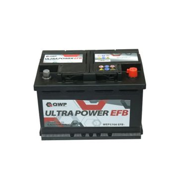   QWP Ultra Power EFB Start-Stop 12V 70Ah 760A Jobb+ autó akkumulátor WEP5700EFB