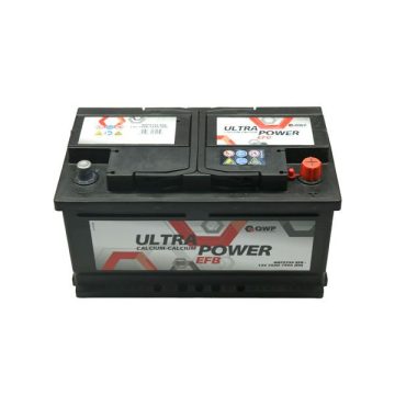   QWP Ultra Power EFB Start-Stop 12V 75Ah 730A Jobb+ autó akkumulátor WEP5750EFB