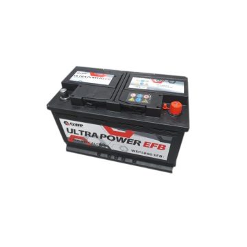   QWP Ultra Power EFB Start-Stop 12V 80Ah 800A Jobb+ autó akkumulátor WEP5800EFB