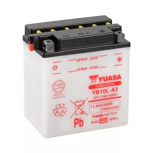 Yuasa akkumulátor 12V 12Ah 160A indító akkumulátor Jobb+ YB10L-A2