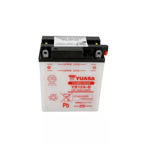 Yuasa akkumulátor 12V 12Ah 150A Indító akkumulátor Bal+ YB12A-B