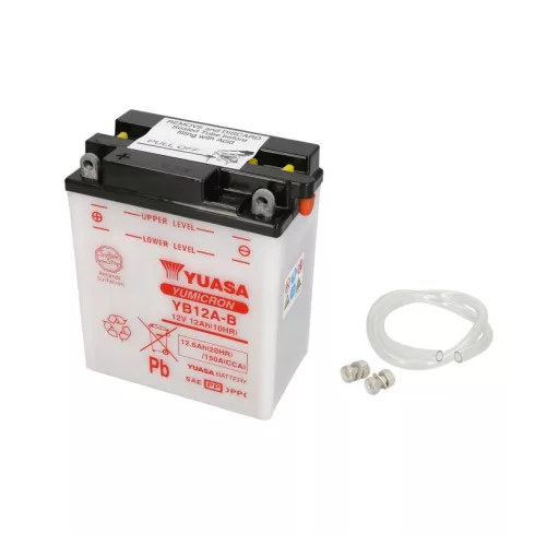 Yuasa akkumulátor 12V 12Ah 150A Indító akkumulátor Bal+ YB12A-B