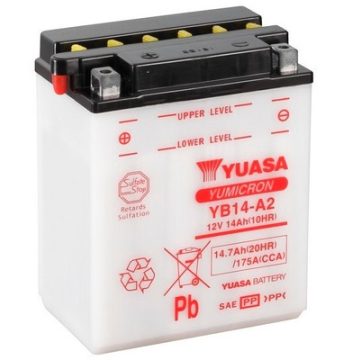 Yuasa 12V 15Ah 175A indító akkumulátor Bal+ YB14-A2
