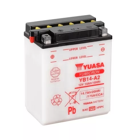 Yuasa 12V 15Ah 175A indító akkumulátor Bal+ YB14-A2