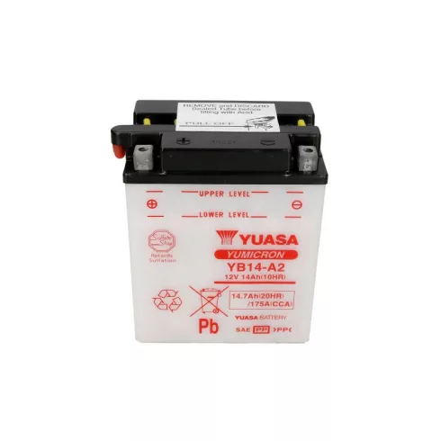 Yuasa 12V 15Ah 175A indító akkumulátor Bal+ YB14-A2