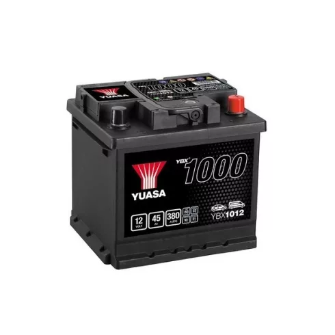 YUASA 12V 45Ah/380A indító akkumulátor Jobb+ YBX1012