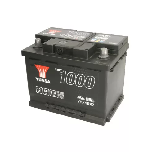 YUASA 12V 56Ah/510A Indító akkumulátor Jobb+ YBX1027