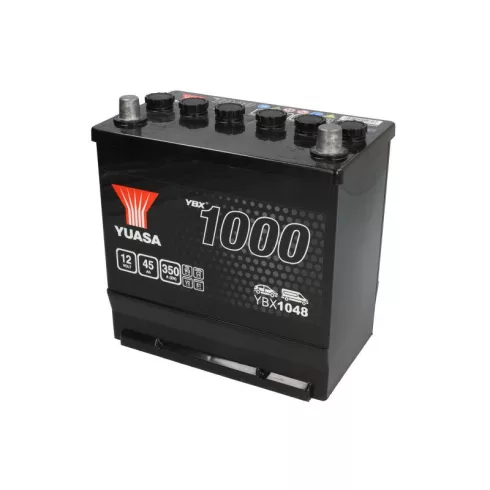 YUASA 12V 45Ah/350A indító akkumulátor Jobb+ YBX1048