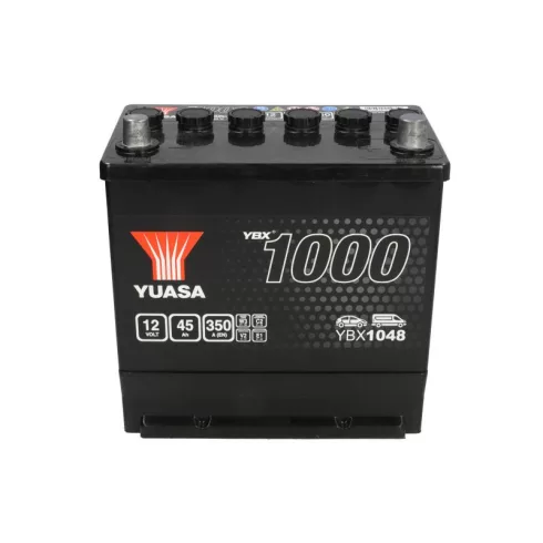 YUASA 12V 45Ah/350A indító akkumulátor Jobb+ YBX1048