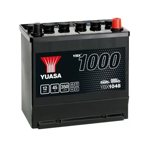 YUASA 12V 45Ah/350A indító akkumulátor Jobb+ YBX1048