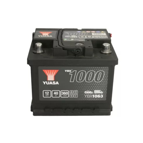 YUASA 12V 40Ah/360A Indító akkumulátor Jobb+ YBX1063