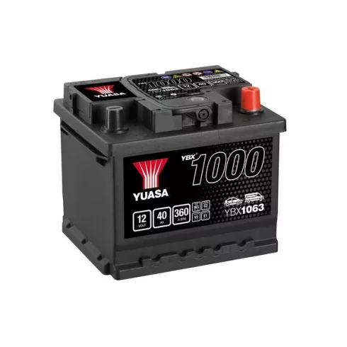 YUASA 12V 40Ah/360A Indító akkumulátor Jobb+ YBX1063