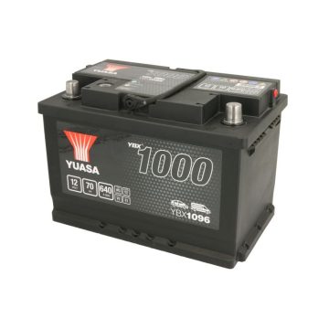YUASA 12V 70Ah/640A Indító akkumulátor Jobb+ YBX1096