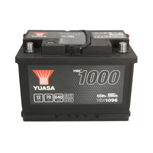 YUASA 12V 70Ah/640A Indító akkumulátor Jobb+ YBX1096