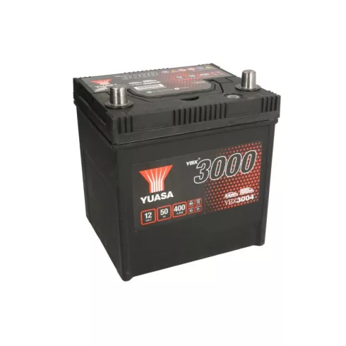 YUASA 12V 50Ah/400A indító akkumulátor Bal+ YBX3004