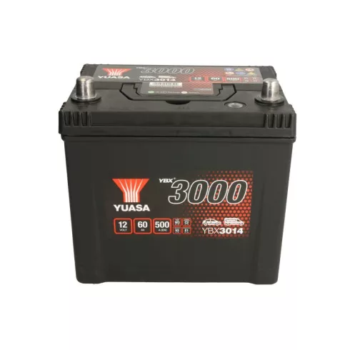 YUASA 12V 60Ah/500A indító akkumulátor Bal+ (Aveo) YBX3014