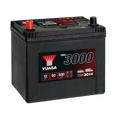 YUASA 12V 60Ah/500A indító akkumulátor Bal+ (Aveo) YBX3014