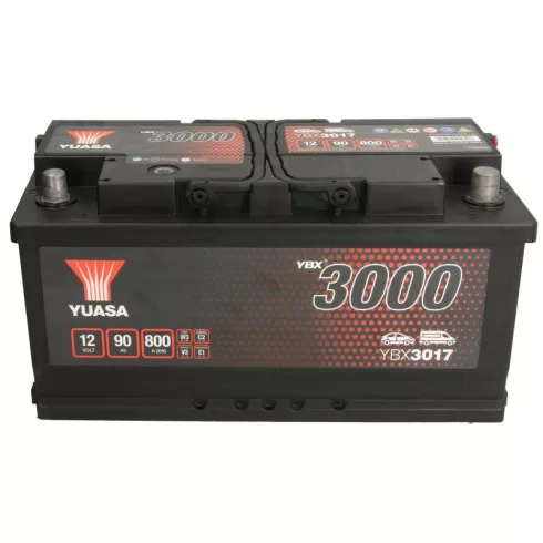 YUASA 12V 90Ah/800A Indító akkumulátor Jobb+ YBX3017