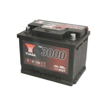 YUASA 12V 62Ah/550A indító akkumulátor Jobb+ YBX3027