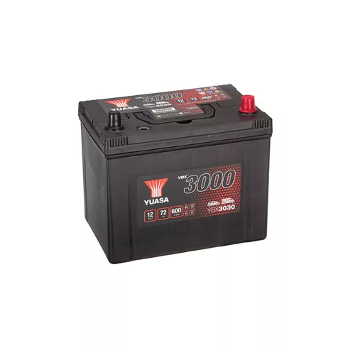 YUASA 12V 72Ah/630A Indító akkumulátor Jobb+ YBX3030