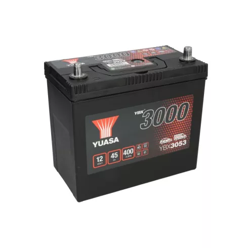 YUASA 12V 45Ah/400A indító akkumulátor Jobb+ YBX3053