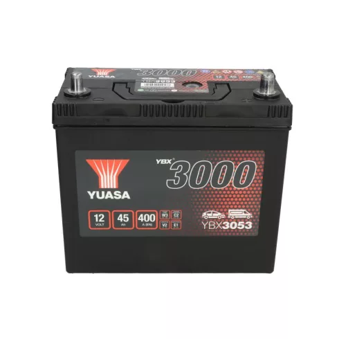 YUASA 12V 45Ah/400A indító akkumulátor Jobb+ YBX3053