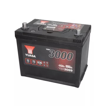 YUASA 12V 72Ah/630A Indító akkumulátor Bal+ YBX3069