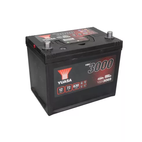 YUASA 12V 72Ah/630A Indító akkumulátor Bal+ YBX3069