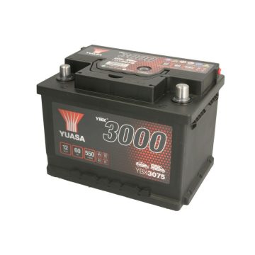 YUASA 12V 60Ah/550A indító akkumulátor Jobb+ YBX3075