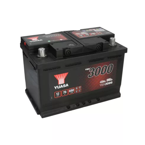 YUASA 12V 76Ah/680A Indító akkumulátor Bal+ YBX3086