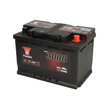 YUASA 12V 76Ah/680A Indító akkumulátor Jobb+ YBX3096