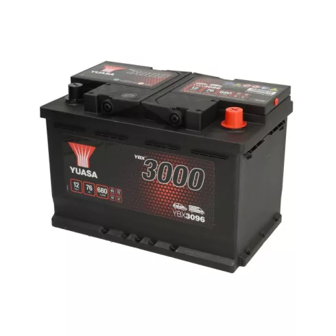 YUASA 12V 76Ah/680A Indító akkumulátor Jobb+ YBX3096