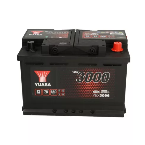 YUASA 12V 76Ah/680A Indító akkumulátor Jobb+ YBX3096