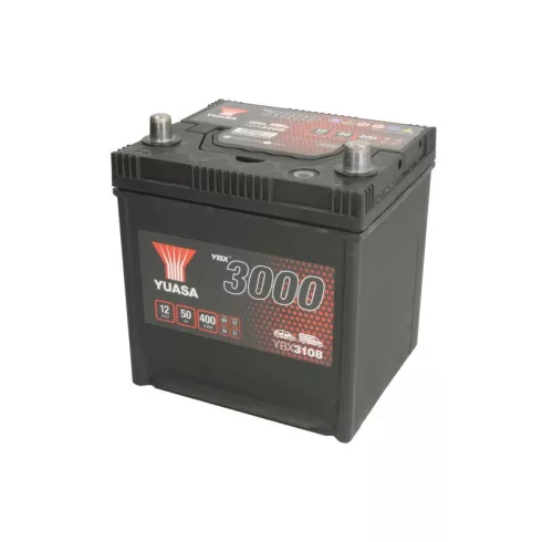 YUASA 12V 50Ah/400A indító akkumulátor Jobb+ YBX3108
