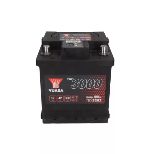 YUASA 12V 42Ah/390A indító akkumulátor Jobb+ YBX3202