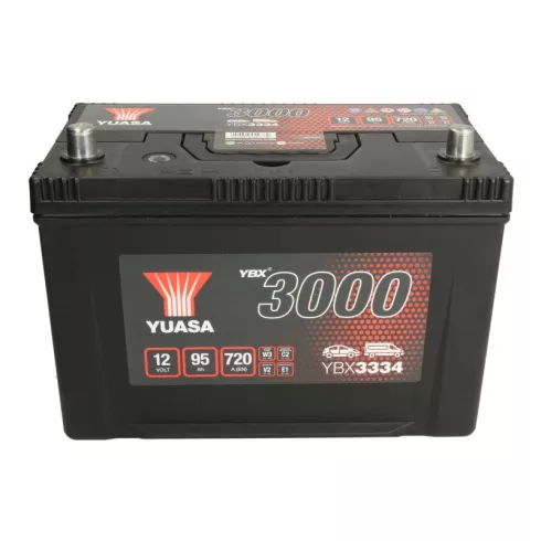 YUASA 12V 95Ah/720A Indító akkumulátor Bal+ YBX3334