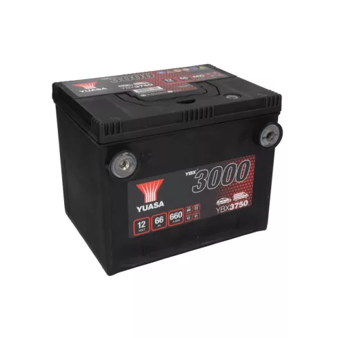 YUASA 12V 66Ah/660A Indító akkumulátor Bal+ YBX3750