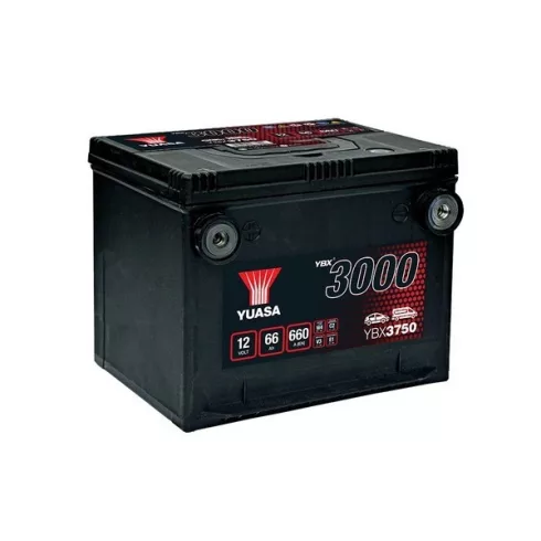 YUASA 12V 66Ah/660A Indító akkumulátor Bal+ YBX3750
