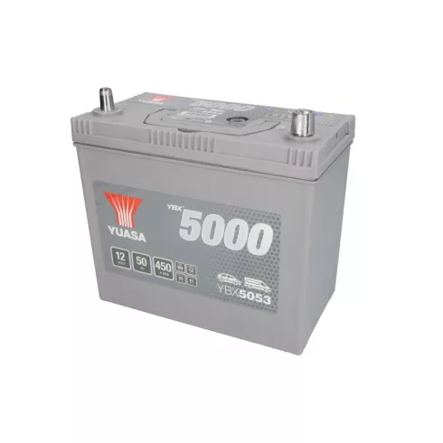 YUASA Silver 12V 50Ah/450 indító akkumulátor Jobb+ YBX5053