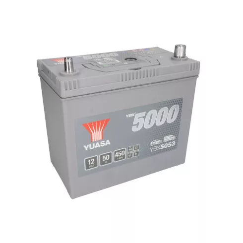 YUASA Silver 12V 50Ah/450 indító akkumulátor Jobb+ YBX5053
