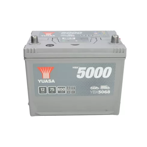 YUASA Silver 12V 75Ah/650A Indító akkumulátor Jobb+ YBX5068