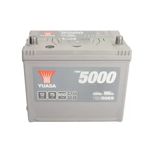 YUASA Silver 12V 75Ah/650A Indító akkumulátor Bal+ YBX5069