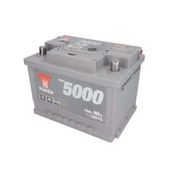   YUASA Silver 12V 60Ah/640A Indító akkumulátor Jobb+ YBX5075