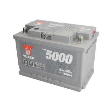   YUASA Silver 12V 80Ah/740A Indító akkumulátor Jobb+ YBX5096