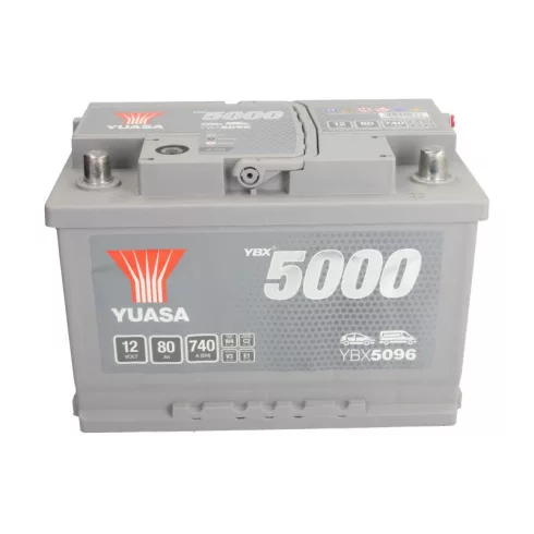 YUASA Silver 12V 80Ah/740A Indító akkumulátor Jobb+ YBX5096