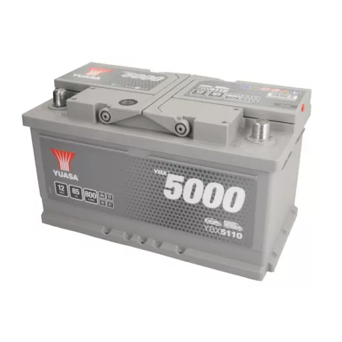YUASA Silver 12V 85Ah/800A Indító akkumulátor Jobb+ YBX5110
