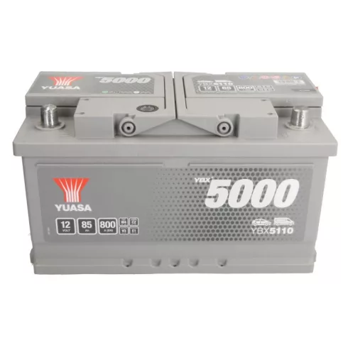 YUASA Silver 12V 85Ah/800A Indító akkumulátor Jobb+ YBX5110